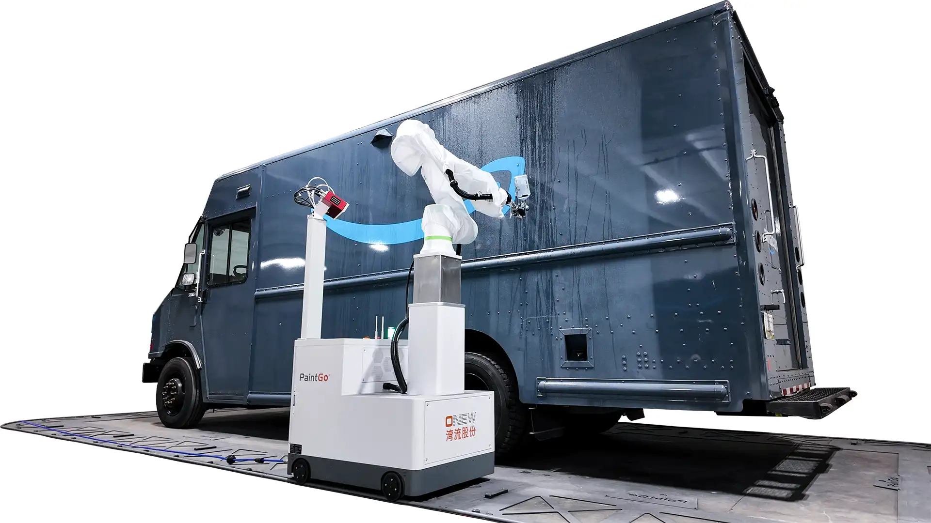 PaintGo PG-98E — Robô de pintura industrial para vans e caminhões